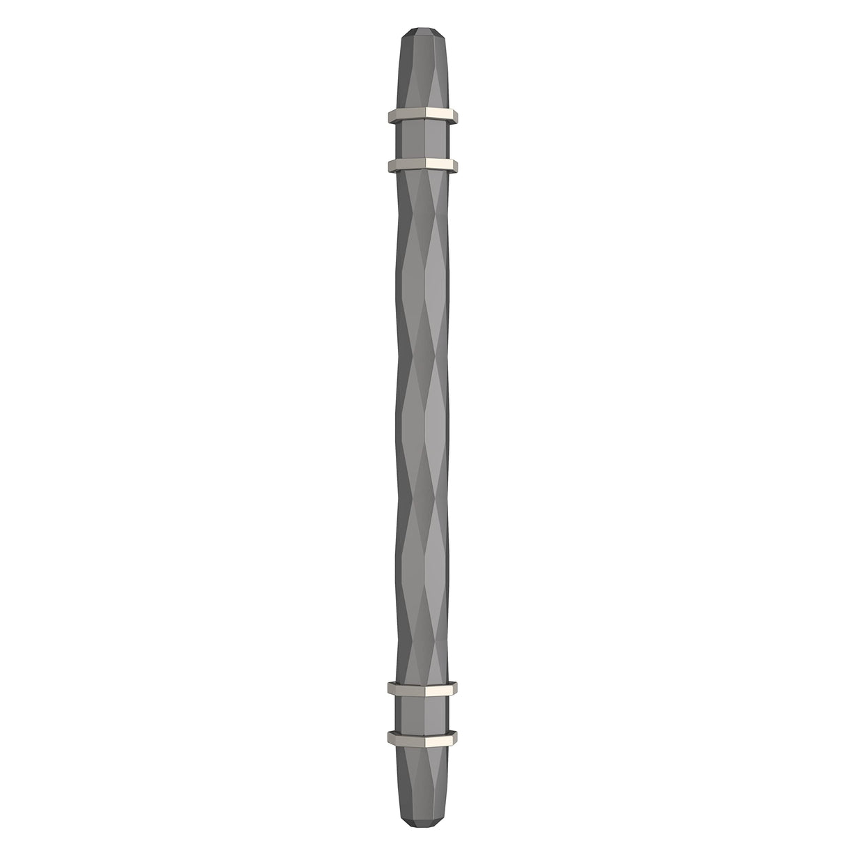 Amerock Cabinet Pull Black Chrome/Satin Nickel 6-5/16 inch (160 mm) Center-to-Center London 1 Pack Drawer Pull Drawer Handle Cabinet Hardware