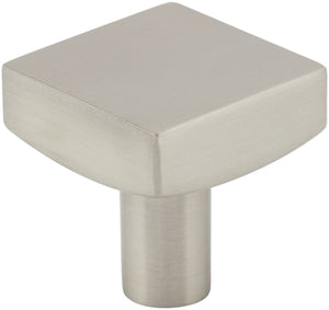 Jeffrey Alexander 845BG 1-1/8" Overall Length Brushed Gold Square Dominique Cabinet Knob