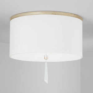 Capital Lighting 237031WG Gwyneth 3 Light Flush Mount Winter Gold