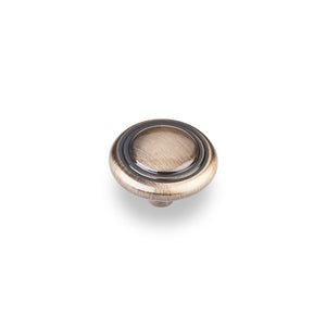 Elements 202AB 1-1/4" Diameter Brushed Antique Brass Kingsport Cabinet Mushroom Knob