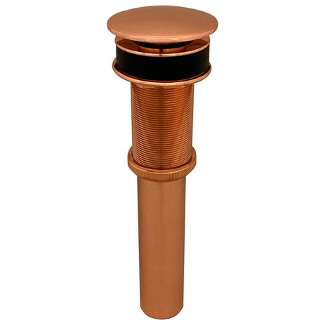 Premier Copper Products D-208PC 1.5-Inch Non-Overflow Pop-up Bathroom Sink Drain, Polished Copper