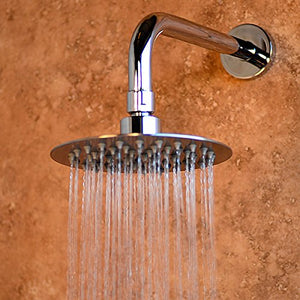 PULSE ShowerSpas 2001-250P Island Falls Stainless Steel Shower Head, Ultra Low-Profile, 10" (250mm), Polished Finish