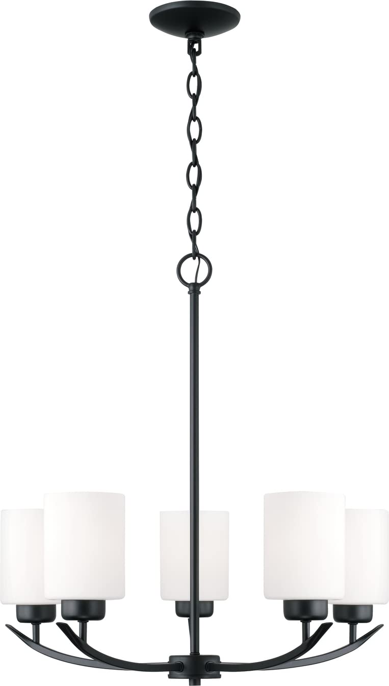 Capital Lighting 415251MB-338 Dixon 5 Light Chandelier Matte Black