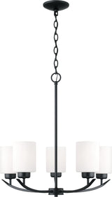 Capital Lighting 415251MB-338 Dixon 5 Light Chandelier Matte Black