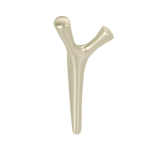 Amerock HBX37017BBZ Kodiak Double Prong Decorative Wall Hook Golden Champagne Hook for Coats, Hats, Backpacks, Bags Hooks for Bathroom, Bedroom, Closet, Entryway, Laundry Room, Office