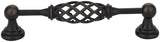 Jeffrey Alexander 749-128B-DACM 128 mm Center-to-Center Gun Metal Birdcage Tuscany Cabinet Pull