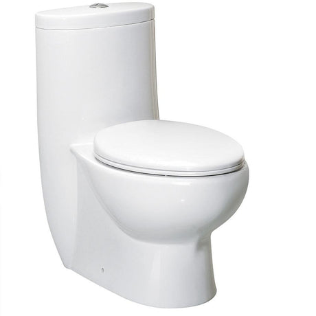 Fresca FTL2309 Fresca Delphinus One-Piece Dual Flush Toilet w/ Soft Close Seat