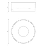 Kuzco EC18705-WH TRENTON 5" EC White 120V ELV LED 3000K 90CRI 15W
