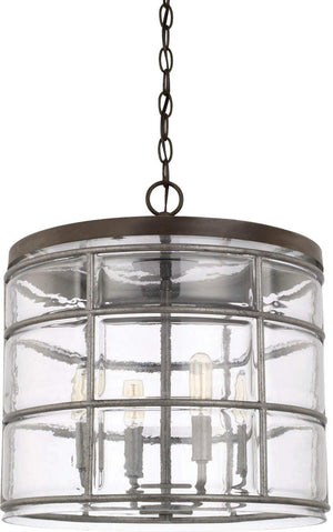 Capital Lighting 329441UG Colby 4 Light Pendant Urban Grey