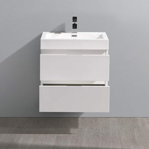 Fresca FCB8324GG-I Fresca Valencia 24" Dark Slate Gray Wall Hung Modern Bathroom Vanity