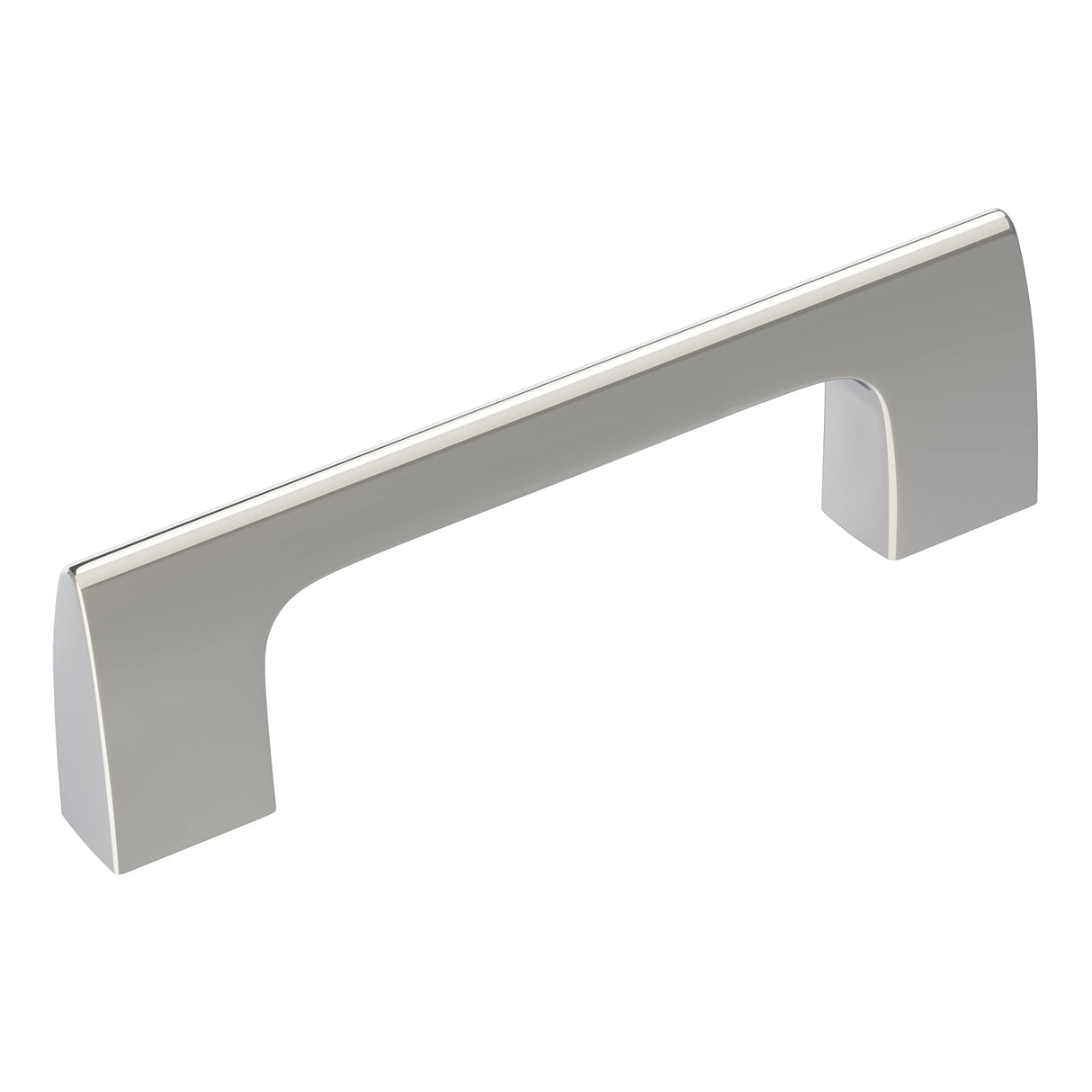 Amerock Cabinet Pull Polished Chrome 3 inch (76 mm) Center-to-Center Riva 1 Pack Drawer Pull Drawer Handle Cabinet Hardware