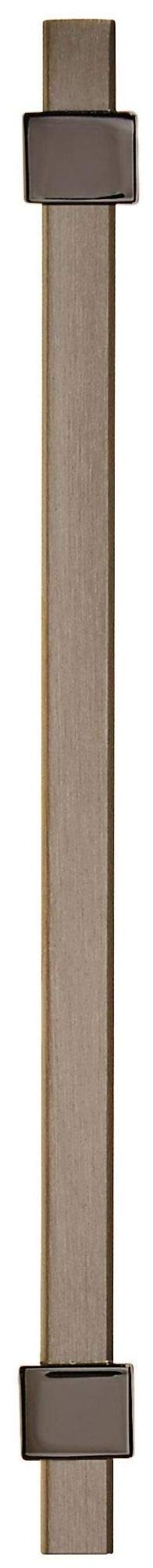 Amerock Cabinet Pull Silver Champagne/Black Nickel 5-1/16 inch (128 mm) Center to Center Mulino 1 Pack Drawer Pull Drawer Handle Cabinet Hardware