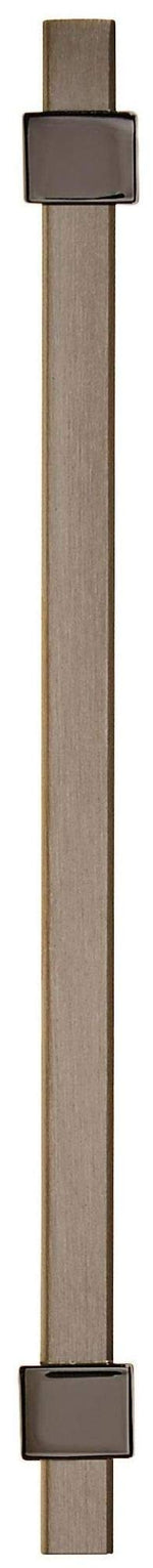 Amerock Cabinet Pull Silver Champagne/Black Nickel 5-1/16 inch (128 mm) Center to Center Mulino 1 Pack Drawer Pull Drawer Handle Cabinet Hardware