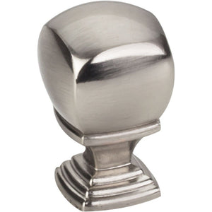 Jeffrey Alexander 188SN 7/8" Overall Length  Satin Nickel Katharine Cabinet Knob