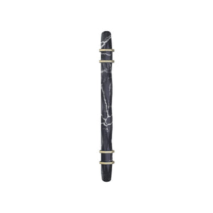 Amerock Cabinet Pull Marble Black/Golden Champagne 5-1/16 inch (128 mm) Center-to-Center Carrione 1 Pack Drawer Pull Drawer Handle Cabinet Hardware