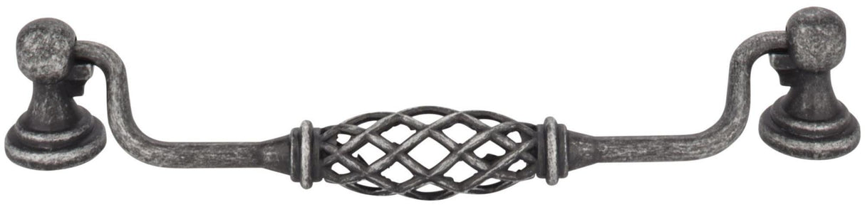 Jeffrey Alexander 749-160DBAC 160 mm Center-to-Center Brushed Oil Rubbed Bronze Birdcage Tuscany Drop & Ring Pull