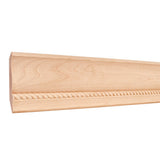 Hardware Resources RC1HMP 7/8" D x 4-1/4" H Hard Maple Rope Crown Moulding