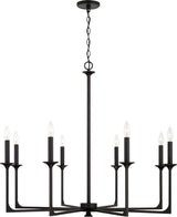 Capital Lighting 437381BI Clint 8 Light Chandelier Black Iron