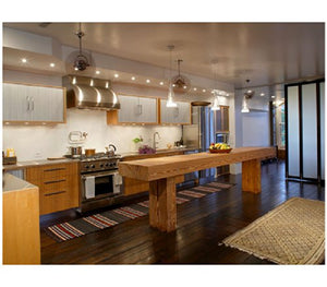 Matthews Fan BD-BRCP-WD Bianca Direcional ceiling fan in Brushed Copper finish with solid sustainable mahogany wood blades.