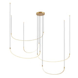 Kuzco MP89590-BG TALIS 90" MP BRUSHED GOLD  130W LED 90 3000K DC LED
