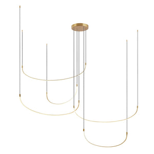 Kuzco MP89590-BG TALIS 90" MP BRUSHED GOLD  130W LED 90 3000K DC LED