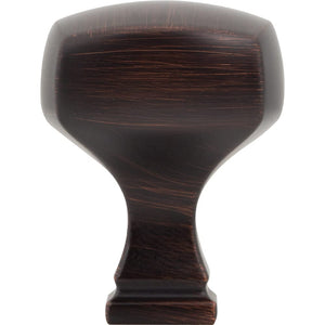 Jeffrey Alexander 278DBAC 1-1/8" Overall Length Brushed Oil Rubbed Bronze Square Audrey Cabinet Knob