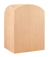 Hardware Resources FPB1-ALD 5-1/16" W x 5-1/16" D x 7-1/16" H Alder Fireplace Column Base