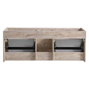 Fresca FCB9260RNW-S Fresca Catania 60" Rustic Natural Wood Wall Hung Single Sink Modern Bathroom Cabinet