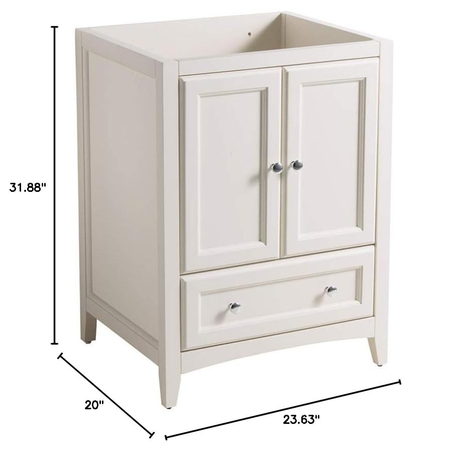 Fresca FCB2024AW Fresca Oxford 24" Antique White Traditional Bathroom Cabinet