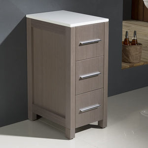 Fresca FST6212GO Fresca Torino 12" Gray Oak Bathroom Linen Side Cabinet