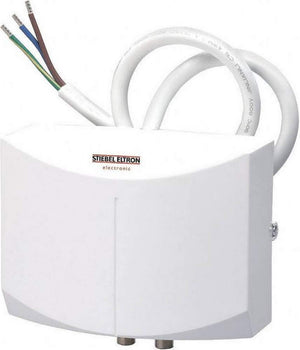 Stiebel Eltron 236009 Model Mini-E 4-2 Thermostatic Handwashing Sink Tankless Electric Water Heater, 240V, 3.5kW, 14.6A, 0.026 Gallon Water Volumen, 150 psi/10 BAR Working Pressure
