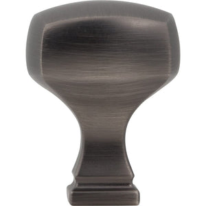 Jeffrey Alexander 278BNBDL 1-1/8" Overall Length Brushed Pewter Square Audrey Cabinet Knob