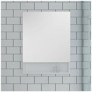 Fresca FMC6124ES Fresca 24" Espresso Bathroom Medicine Cabinet w/ Small Bottom Shelf