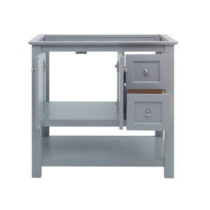 Fresca FCB2336VG Fresca Manchester Regal 36" Gray Wood Veneer Traditional Bathroom Cabinet