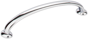 Jeffrey Alexander 650-128PC 128 mm Center-to-Center Polished Chrome Hudson Cabinet Pull