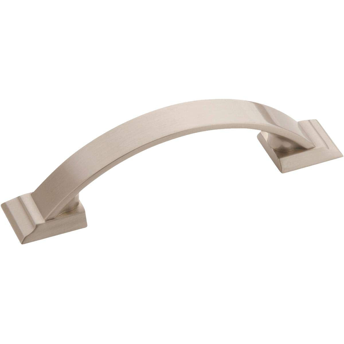 Amerock Candler Half Oval Arch Cabinet Pull 3 in. Satin Nickel 5 pk