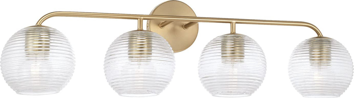 Capital Lighting 149941MA-544 Dolan 4 Light Vanity Matte Brass