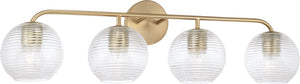 Capital Lighting 149941MA-544 Dolan 4 Light Vanity Matte Brass