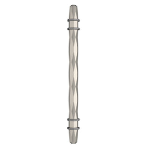 Amerock Cabinet Pull Satin Nickel/Black Chrome 6-5/16 inch (160 mm) Center-to-Center London 1 Pack Drawer Pull Drawer Handle Cabinet Hardware