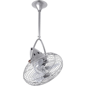 Matthews Fan JD-BN-MTL Jarold Direcional ceiling fan in Brushed Nickel finish with metal blades.