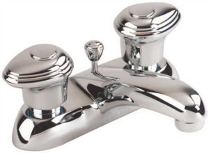 Gerber G0053120 Chrome Hardwater Two Handle Centerset Lavatory Faucet W/ MET...