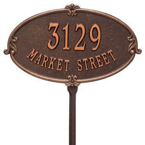 Whitehall 3117AC - Personalized Montecarlo Plaque - Standard - Lawn - 2 Line