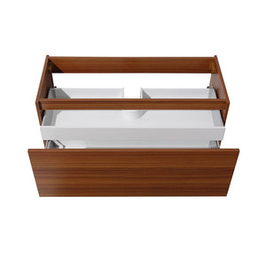 Fresca FCB8011WH Fresca Mezzo 48" White Wall Hung Modern Bathroom Cabinet