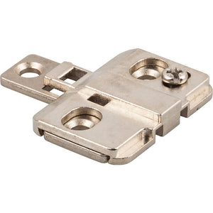 Hardware Resources 400.0R30.75 Heavy Duty 0 mm Cam Adjustable 3 Hole Zinc Die Cast Plate for 500 Series Euro Hinges