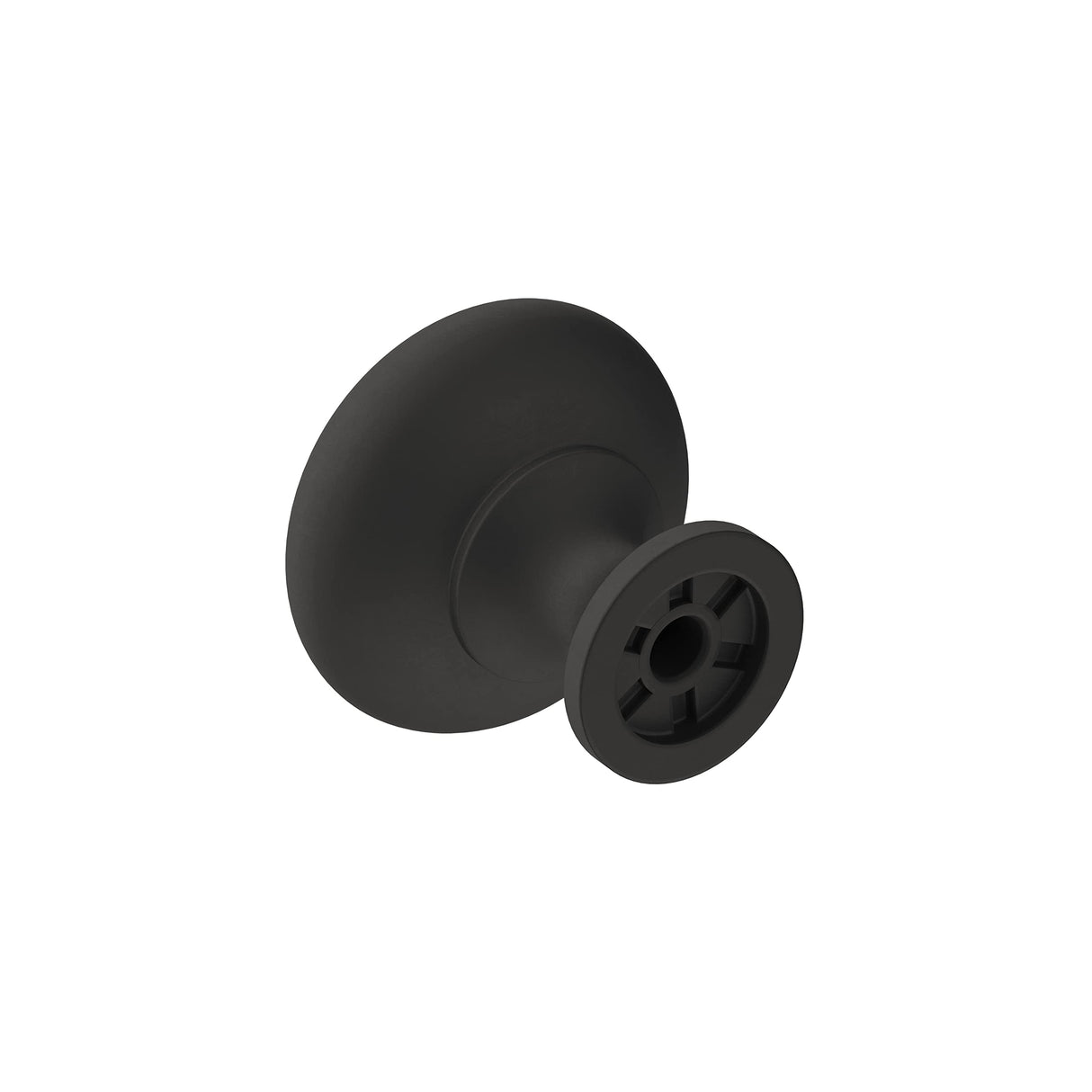 Amerock Cabinet Knob Matte Black 1-1/4 inch (32 mm) Diameter Era 1 Pack Drawer Knob Cabinet Hardware