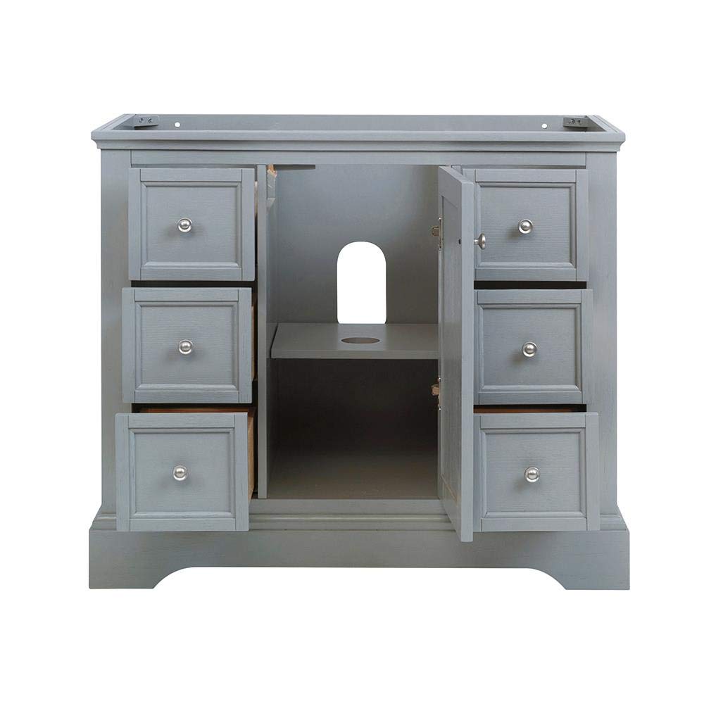 Fresca FCB2440GRV Fresca Windsor 40" Gray Textured Traditional Bathroom Cabinet