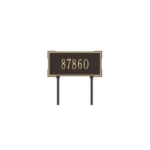Whitehall 1123BG - Personalized Roanoke Plaque - Standard -Lawn - 1 Line