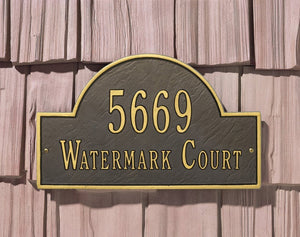 Whitehall 1004OG - Arch Marker - Standard Wall - Two Line