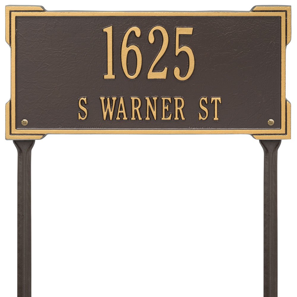 Whitehall 1124BG - Personalized Roanoke Plaque - Standard -Lawn - 2 Line