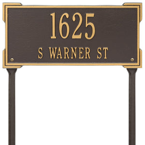 Whitehall 1124BG - Personalized Roanoke Plaque - Standard -Lawn - 2 Line